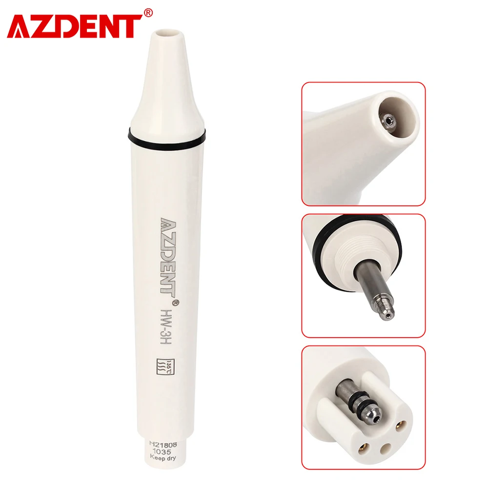 AZDENT Dental Ultrasonic Piezo Scaler Handpiece HW-3H Detachable Fit For EMS Woodpecker Dentistry Ultrasonic Scaler