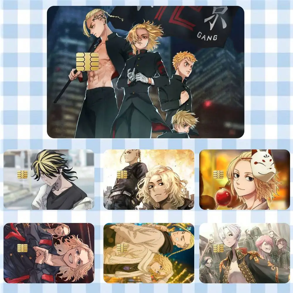 

Tokyo Revengers Anime C-Cool Sticker Film Tape Skin for Credit Card Debit Card Waterproof Stickers Cartoon
