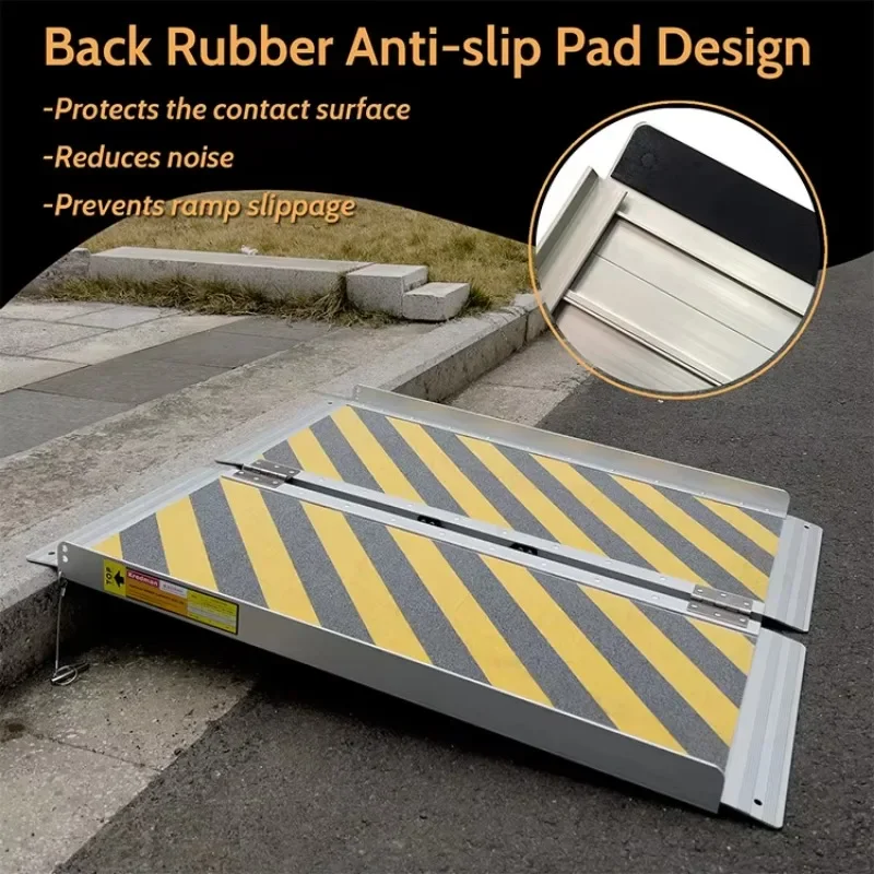 Lightweight Mobile Loading Wheelchair Aluminium Threshold Portable Ramp