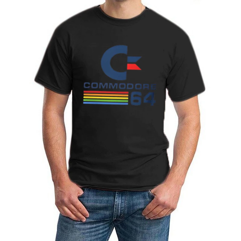Vintage Commodore 64 Graphic Printed T-shirt Men Women Short Sleeve Cotton T-shirt Men's T-shirts 2026 Summer New Men's Clothing