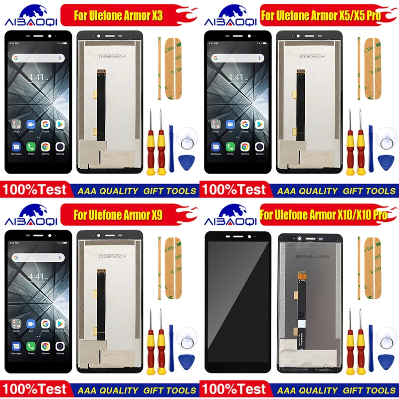 New Original Touch Screen LCD Display For Ulefone Armor X3 Armor X5 X5 Pro X9 X10 Digitizer Replacement Parts Free Tools