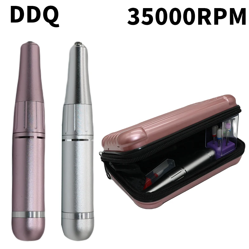 DDQ Electric Nail Drill 35000RPM Professional Electric Nail File Kit for Acrylic Gel Nails Manicure Pedicure Home Use