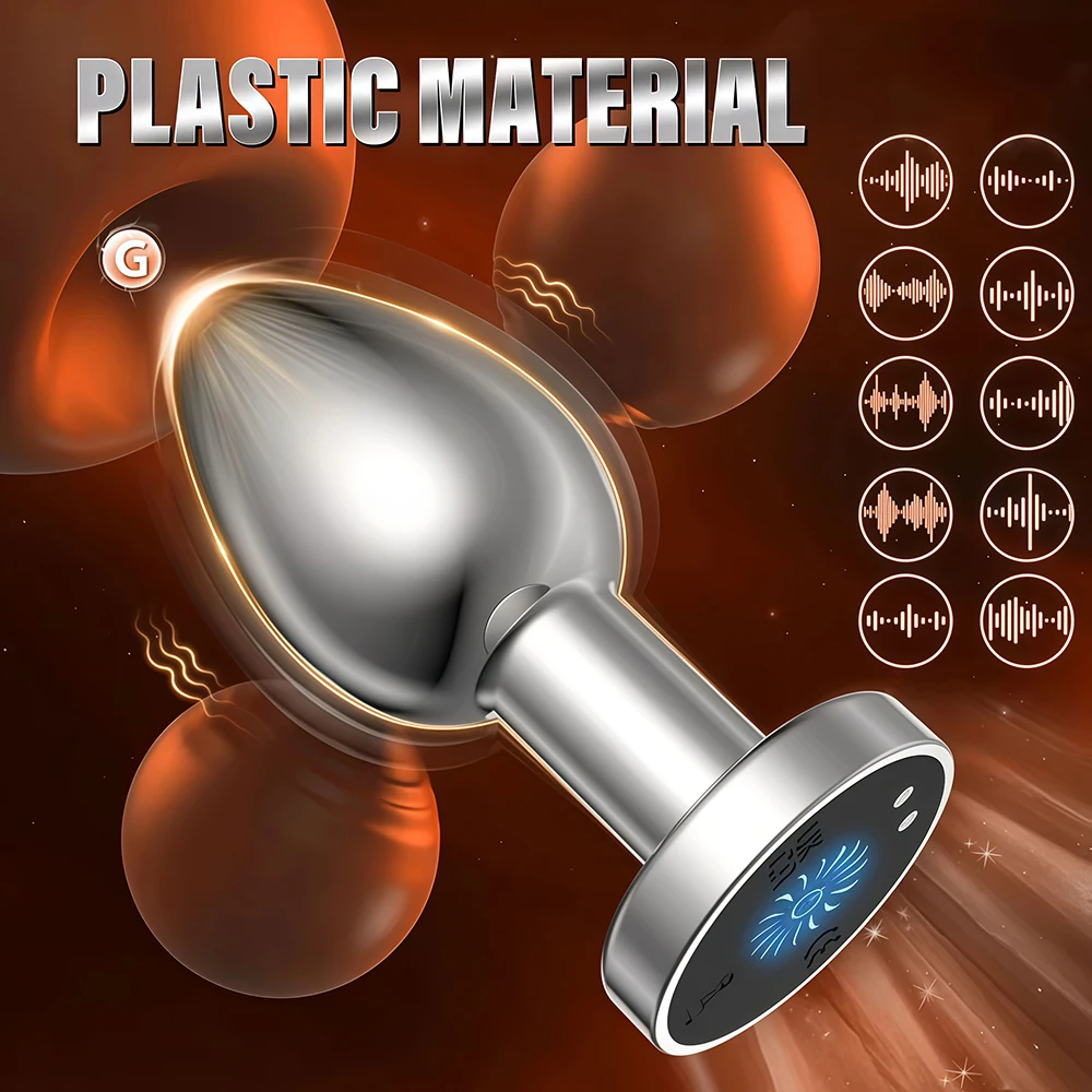 Wireless Metal Anal Vibrator for Women Remote Control Butt Plug Prostate Massager 10 Speeds Adult Couple Sex Toys for Men - Image 5