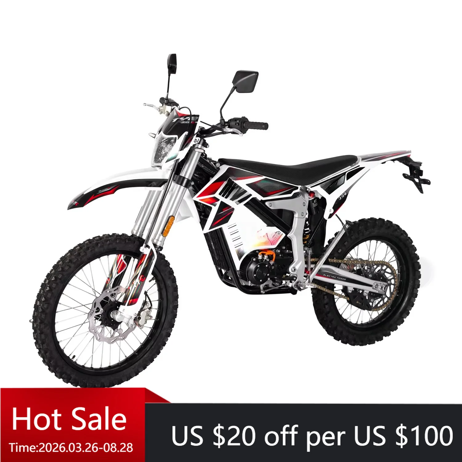 Tc eco-friendly zero-emission electric motorcycle, suitable for outdoor park camping and nature reserve tourism