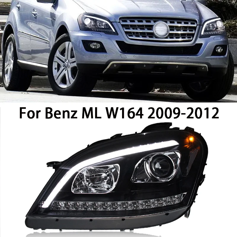 

Car Headlight For Benz W164 2009-2012 ML350 ML500 Assembly High Configuration LED DRL Dual Lens Front Lamp Car Accessories