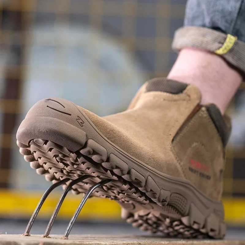 Insulated Anti-smash Anti-puncture Protection Shoes Rubber Sole Wear Resistant Non-slip Safety Shoes Comfortable Breathable Shoe