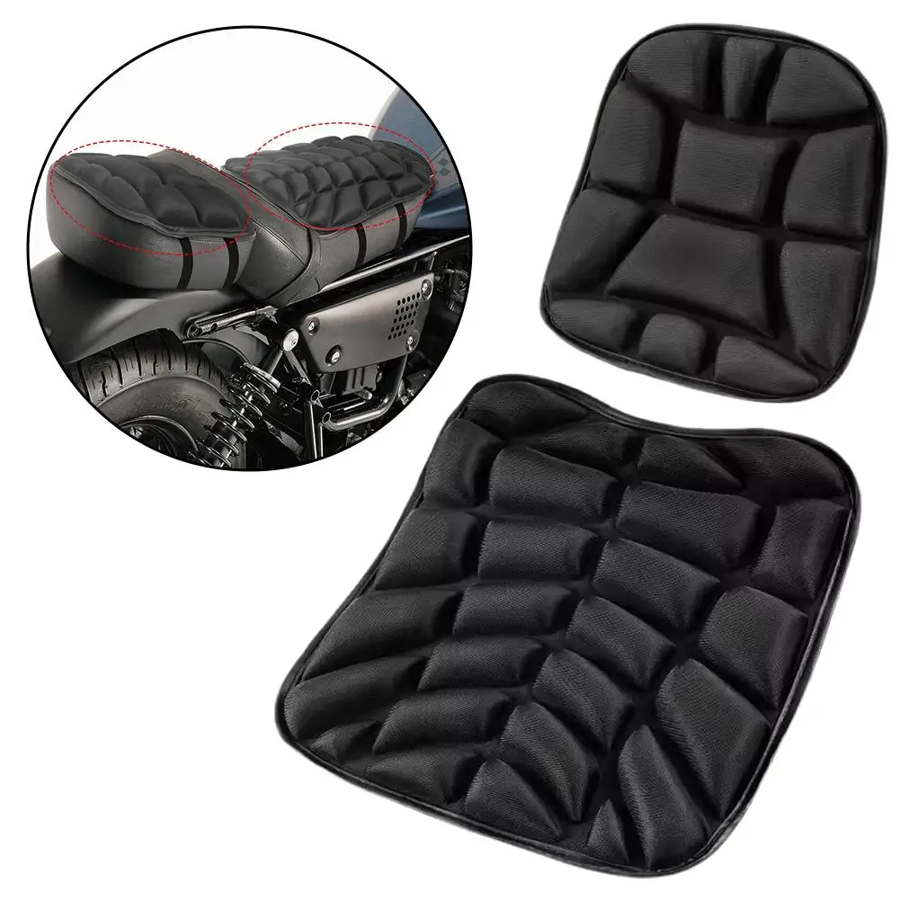 Motorcycle Seat Cushion 3D Gel Breathable Shock-Absorbing Cushion Cover Comfort For Universal Mountain Bikes