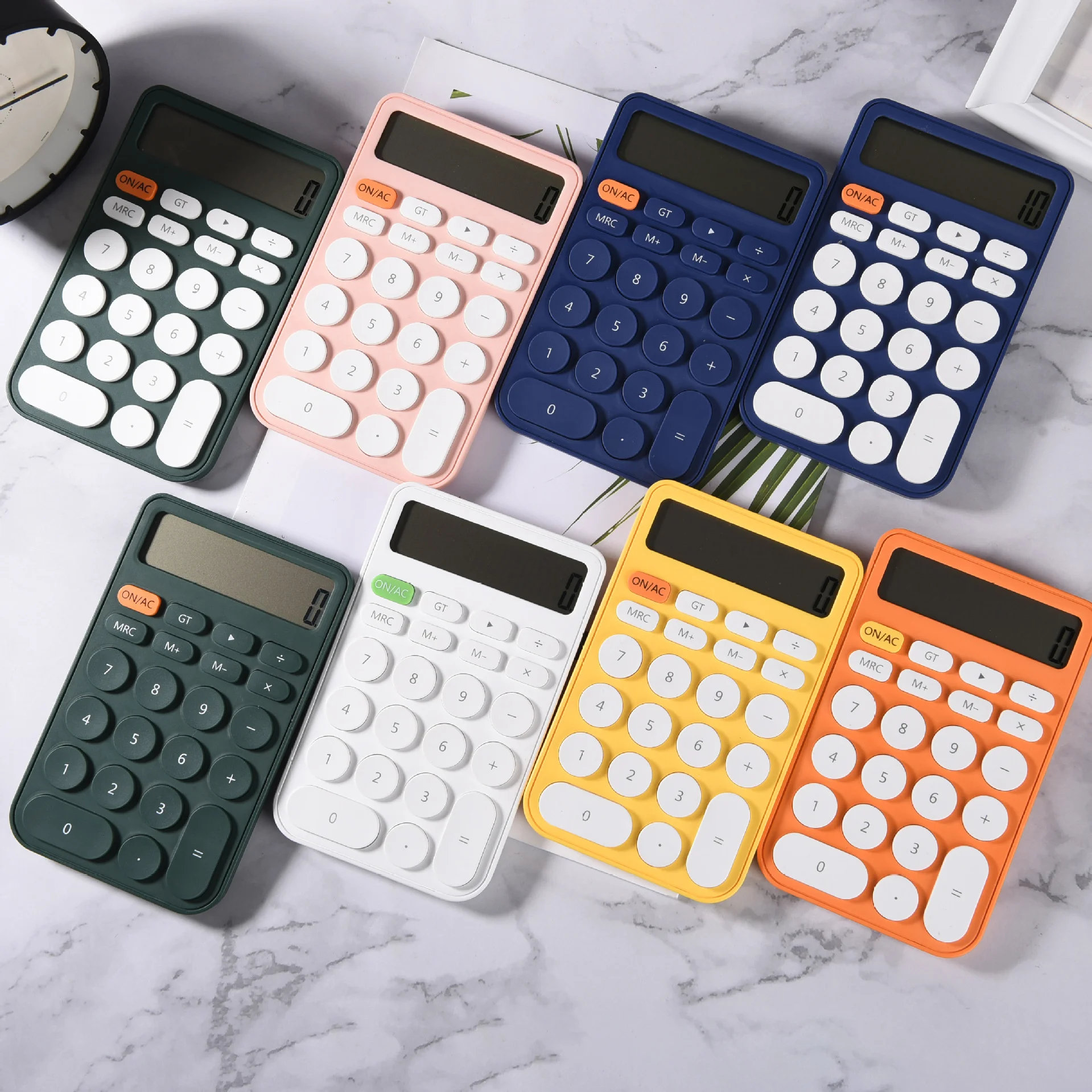 Color Mini Calculator Student Portable Calculator Cute Small Calculator Easy To Carry Kawaii Creative School Office Supplies