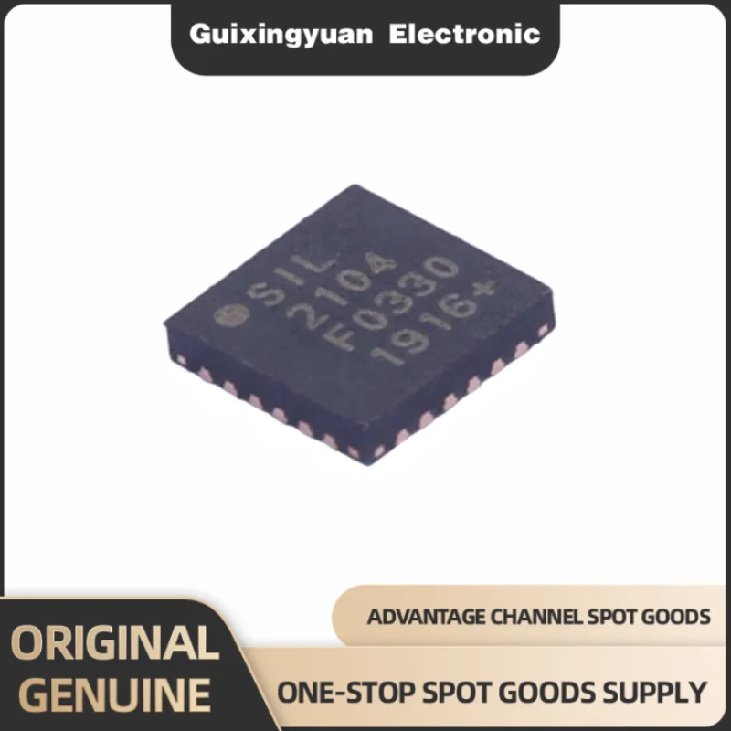 New original CP2104-F03-GMR screen printing 2104 package QFN24 is applicable to USB serial port transceiver