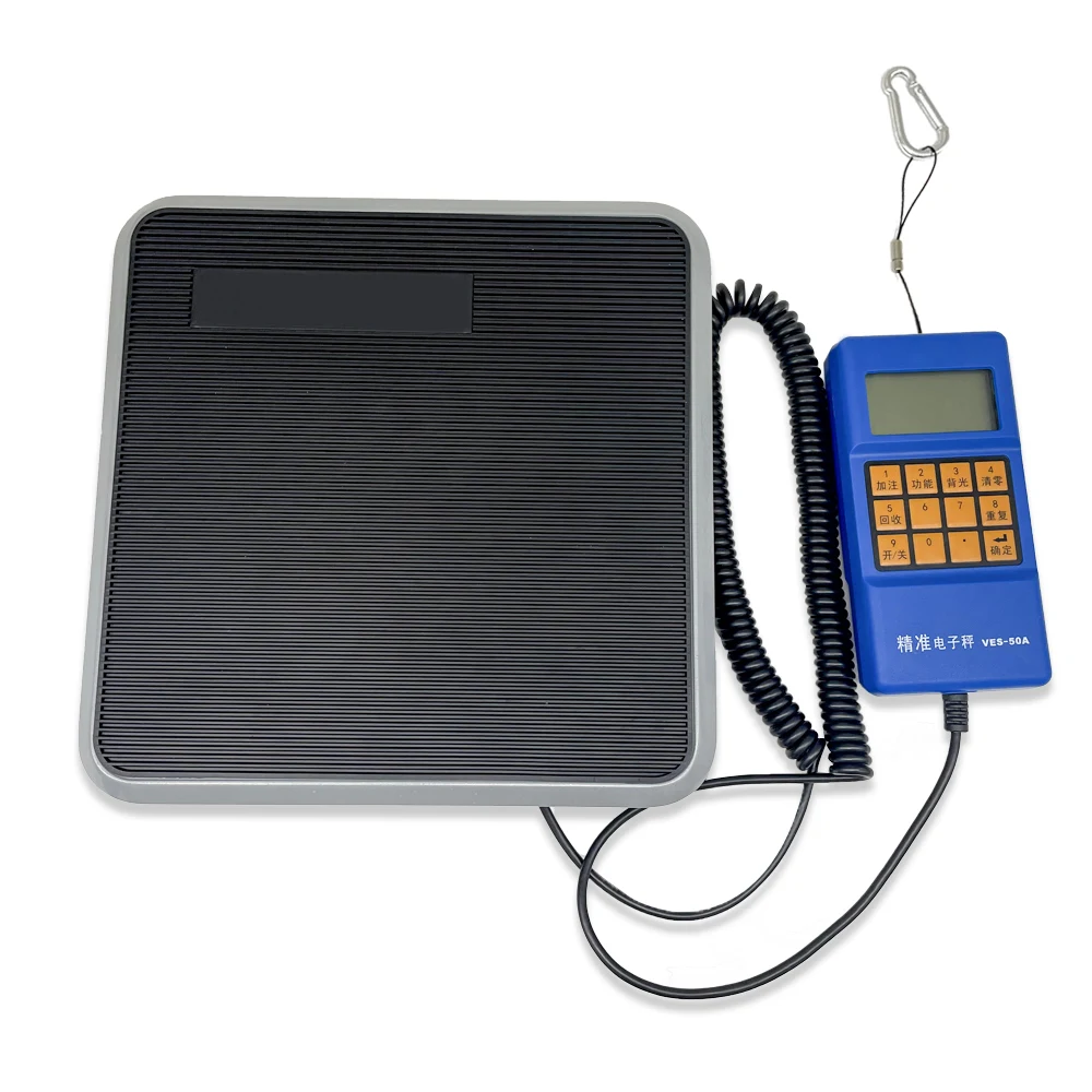 VES-50A Precision of The Cold Media Is Called Quantitative Fluorine Balance Scale Refrigeration Tools 1PC 9V Electronic Scale