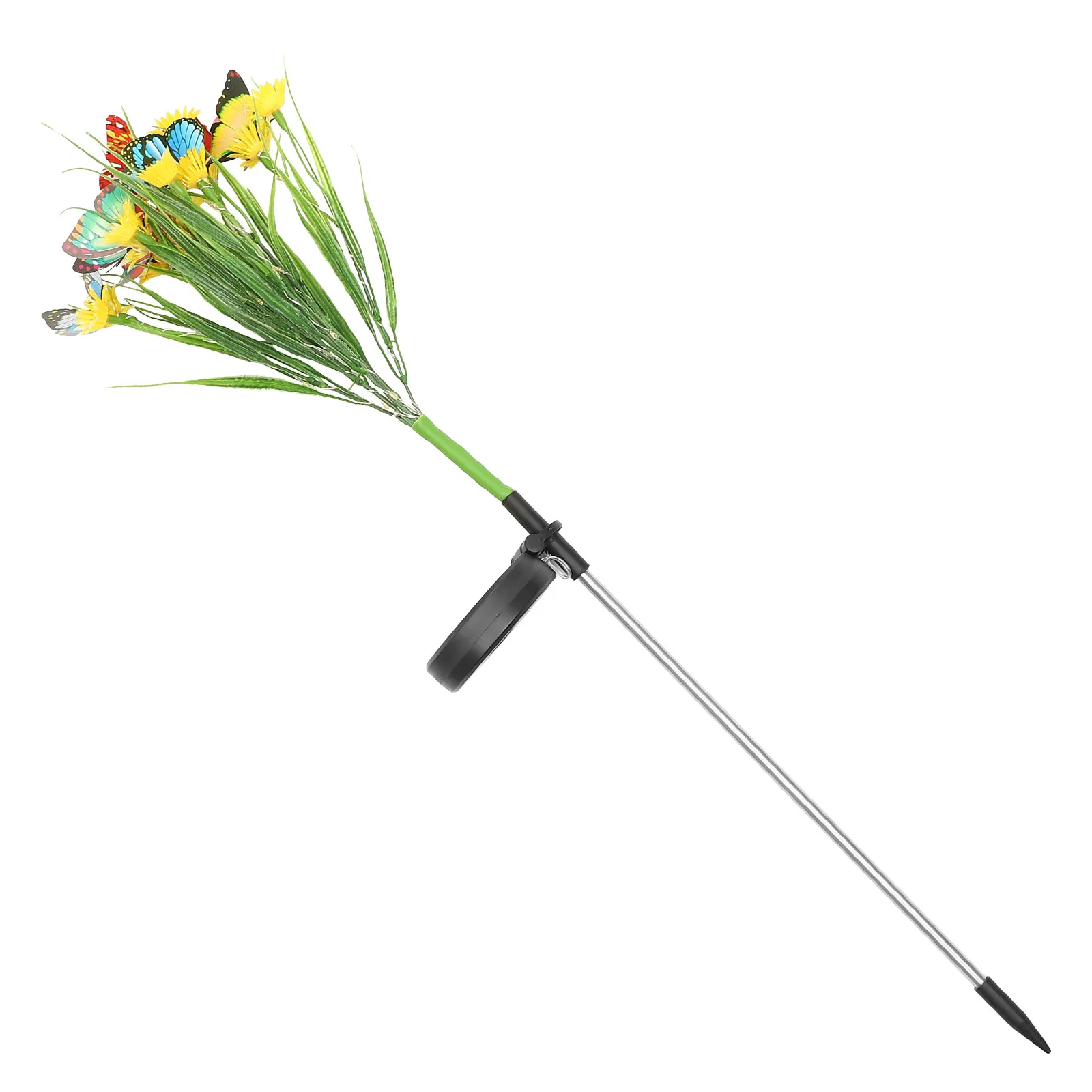 Solar Garden Lights with Butterfly Flower Leaf Design for Outdoor Decoration