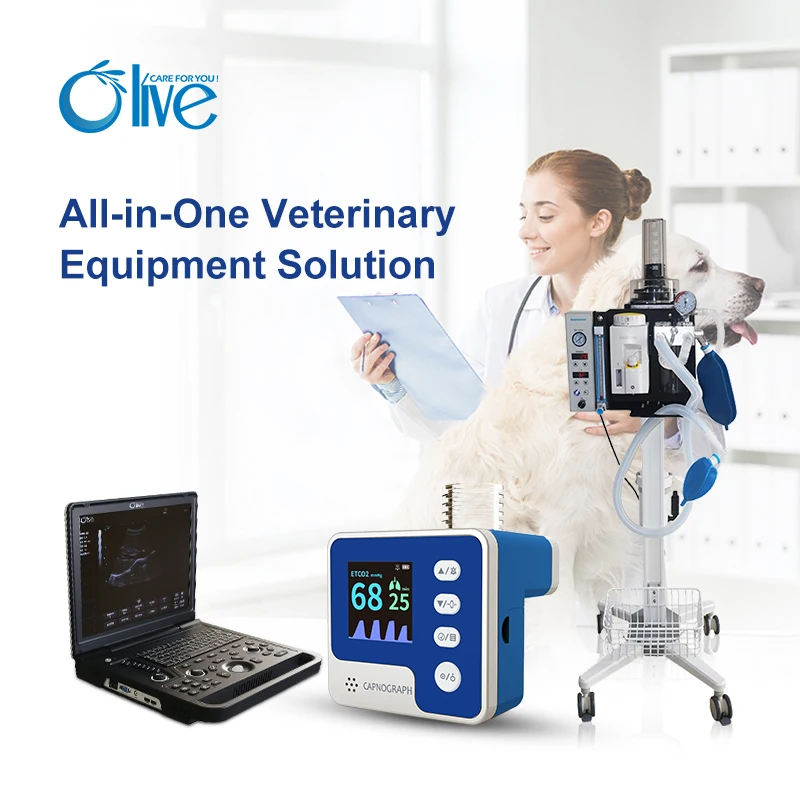 OLIVE Handheld Veterinary ETCO2  Capnography Device For Pet  And Vital Sign ing