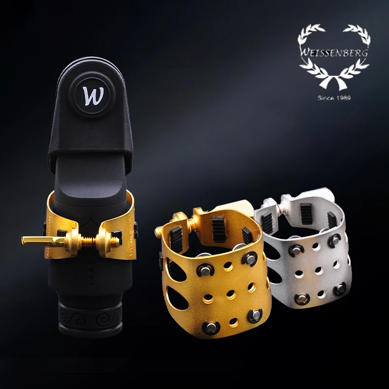 

Weissenberg Saxophone Hard rubber mouthpiece Soprano alto Tenor metal ligature Ligature cap