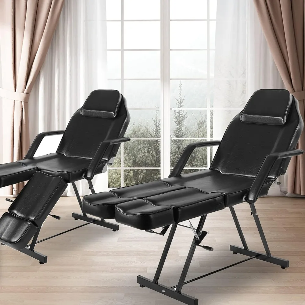Tattoo Chair For Client, Split Leg Tattoo Bed, Facial Beds For Esthetician, Lash Chair For Client