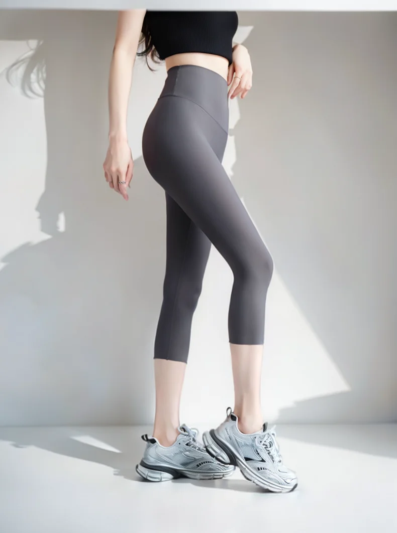 

Леггинсы женские Seven-Quarter, удобные женские блестящие детали, одинаковые украшения, овсяные блестящие высокоэластичные стили с серебряной резьбой