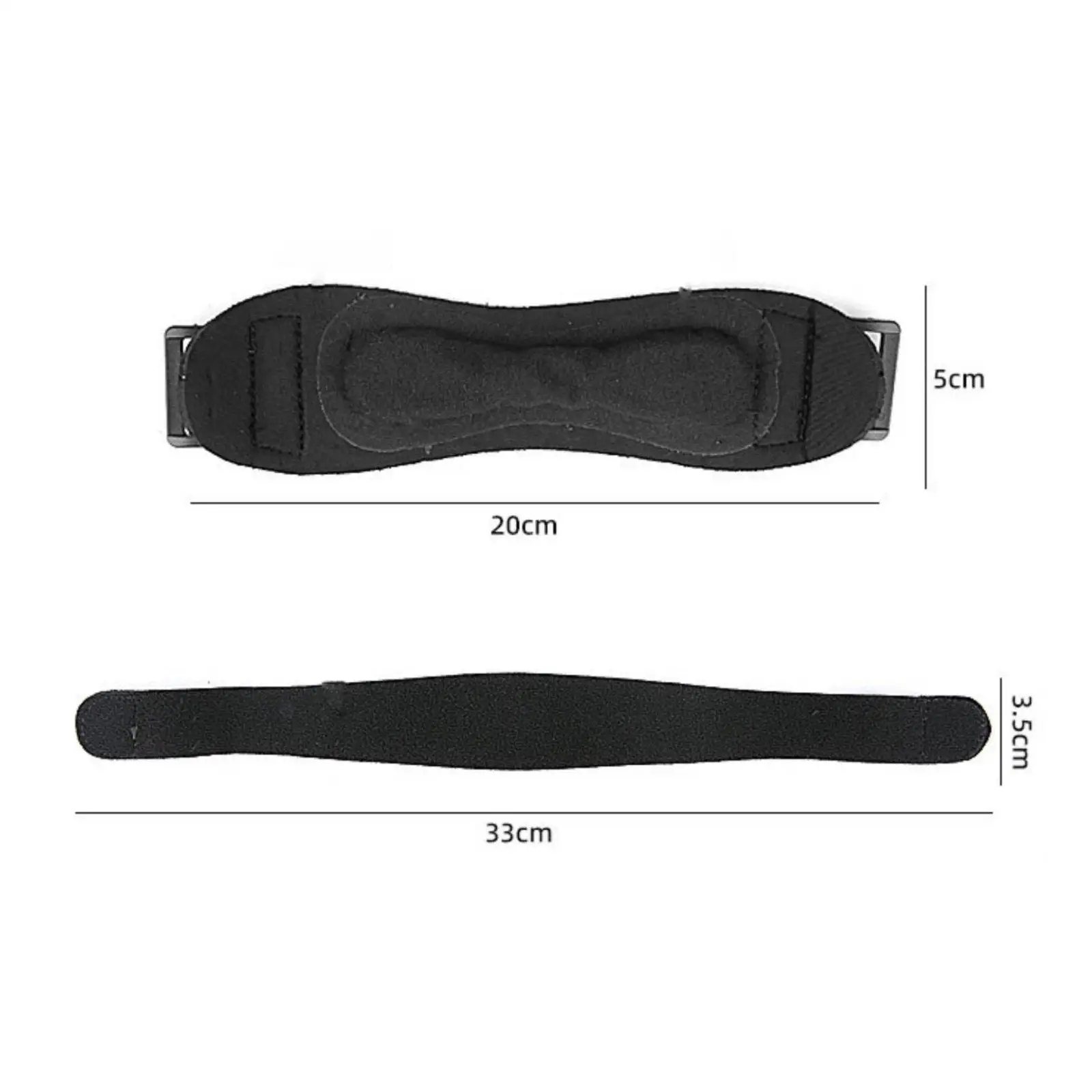 Adjustable Knee Support Durable Lycra Patella Band Shock Absorbing Knee Brace for Runners Fitness Outdoor Training