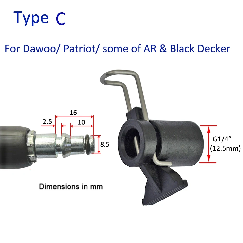 Pressure Washer Hose Connector Converter for Karcher Bosche AR Black Decker Patriot Dawoo Nilfisk STIHL Water Cleaning Hose