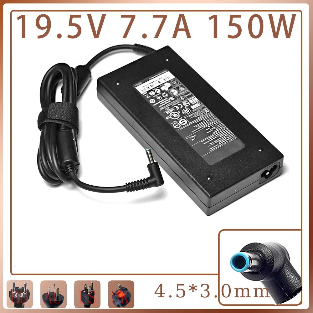 adaptador novo 4530 mm do portatil da ca 150w de 195v 77a 4530 mm para a tpn q173 dos cavalos forca 01