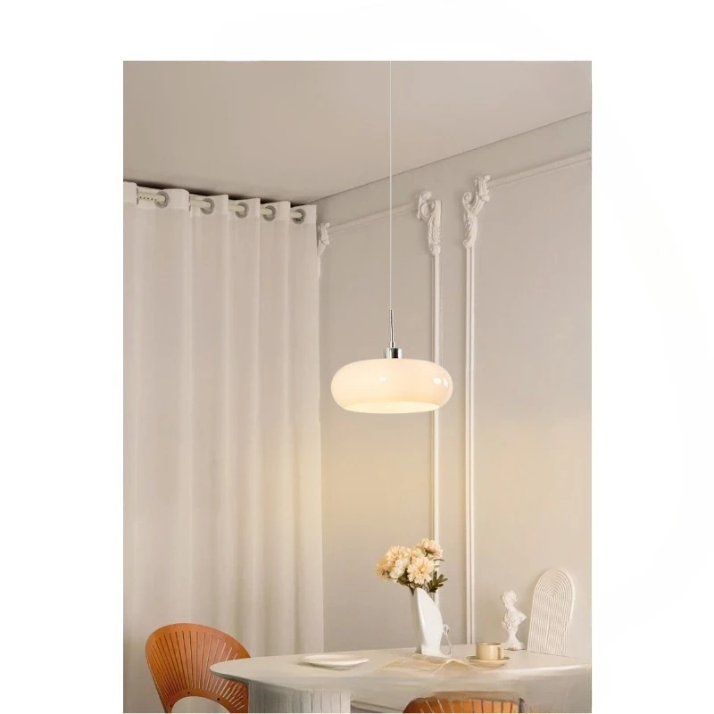 Люстра для ресторана, ретро-барная лампа, лампа для спальни, кровати и завтрака, лампа средневекового кремового цвета, лампа для ресторана