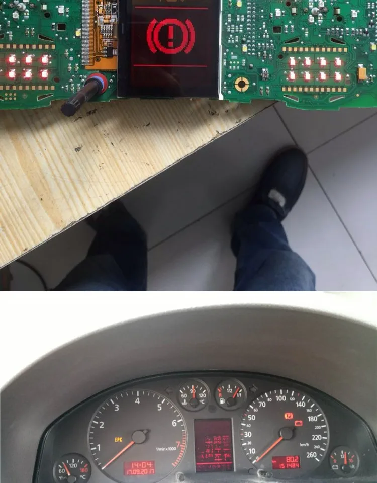 A3 A6 C5 LCD instrument display, field middle screen 4C0920930A