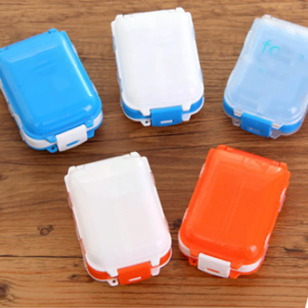 8 Compartment Portable Pill Box Plastic Medicine Storage Container Health Organizer for Seniors Patients Travel Use