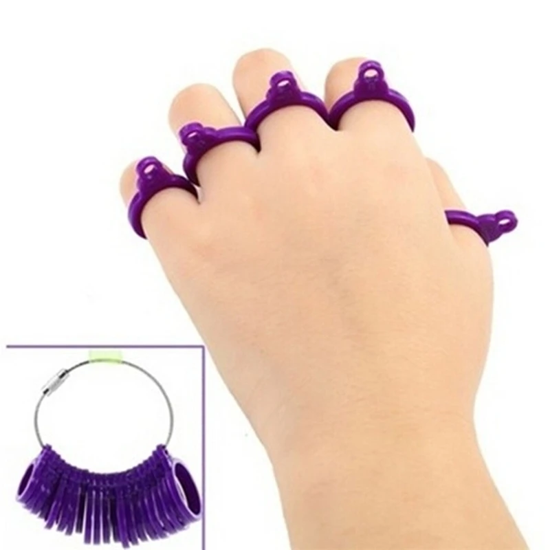 

Plastic Rings Jewelry Finger Size Measuring Tool Detachable Ring Size Ring Measuring Jewelry Equipment New 2025