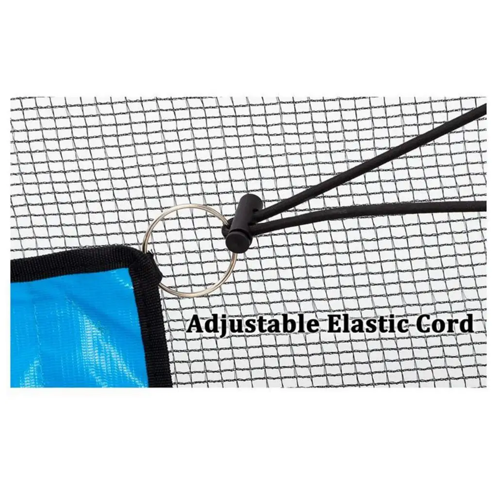 Trampoline Basketball Hoop Attachment with Adjustable Connecting Ropes,