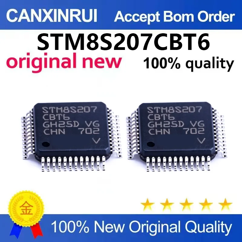 （5pcs-10pcs）Brand new original STM8S207BT6 STM8S207 packaged LQFP-48 8-bit microcontroller