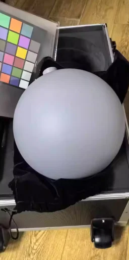 VFX HDRI Reflective Ball 60-250mm Visual Effects Film Production 18 degree Grey Ball Movie