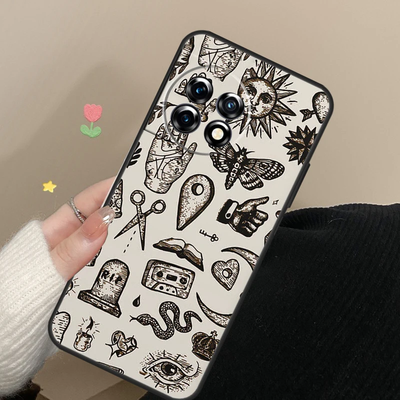 Witchy Goth Magic Case For OnePlus Nord 3 2T CE 2 Lite N10 N20 N30 Cover For OnePlus 11 8T 10T 9RT 8 9 10 Pro