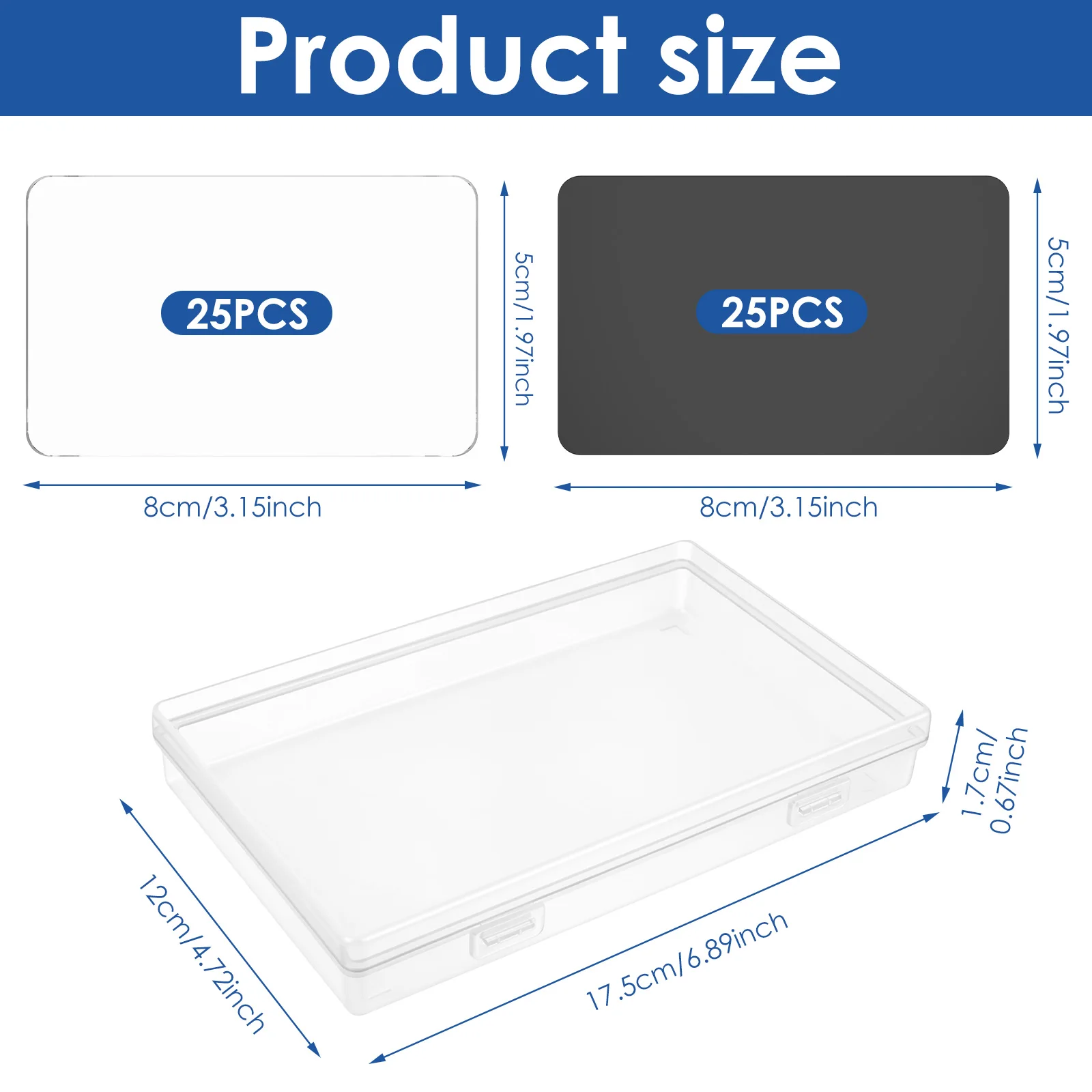25Pcs High Clarity Acrylic DIY Fridge Magnets Kit Adhesive Backing Custom Photo Magnets Set for Photo Keepsakes Handmade Present