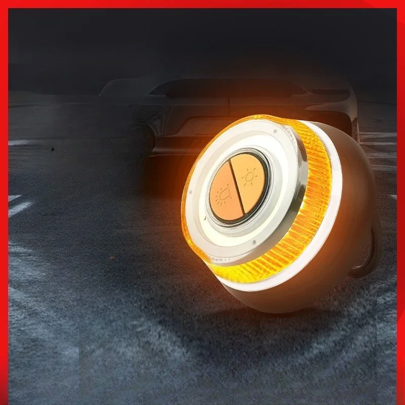 For Roadside Emergency Safety Car Strobe Warning Light with Reflective Triangle Flashing Beacon for Vehicle Breakdown Security