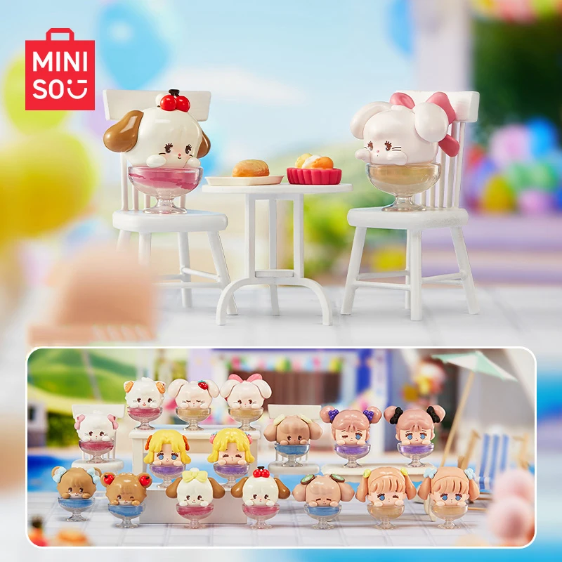 2024 NEW MINISO MIKKO Series Cheers mini Blind Box Anime Figures Cartoon Peripheral Surprise Guess Bag Model Toy Gift