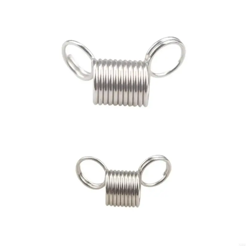 N5KE 10 PCS Creative Bead Line End Stainless Steel Stop Stop Spring Crimp Ends Ends