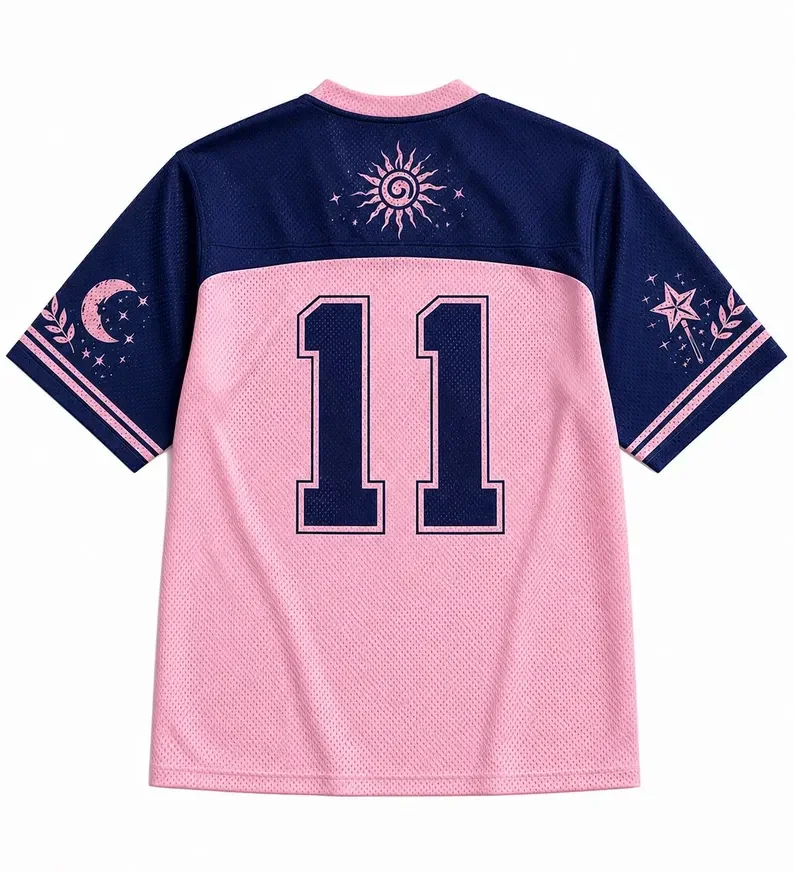 3D Printed Cute Witch Ghost T-shirt Breathable Mesh V-neck Pink Navy Blue No.11 Halloween Cute Horror Knitted Street Top