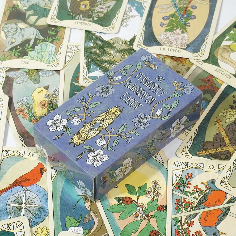 Forager\'S Daughter Tarot Divination Set Inspired By Nature And Imbued With Rich Symbolism 83 Cards No Paper Guidebook