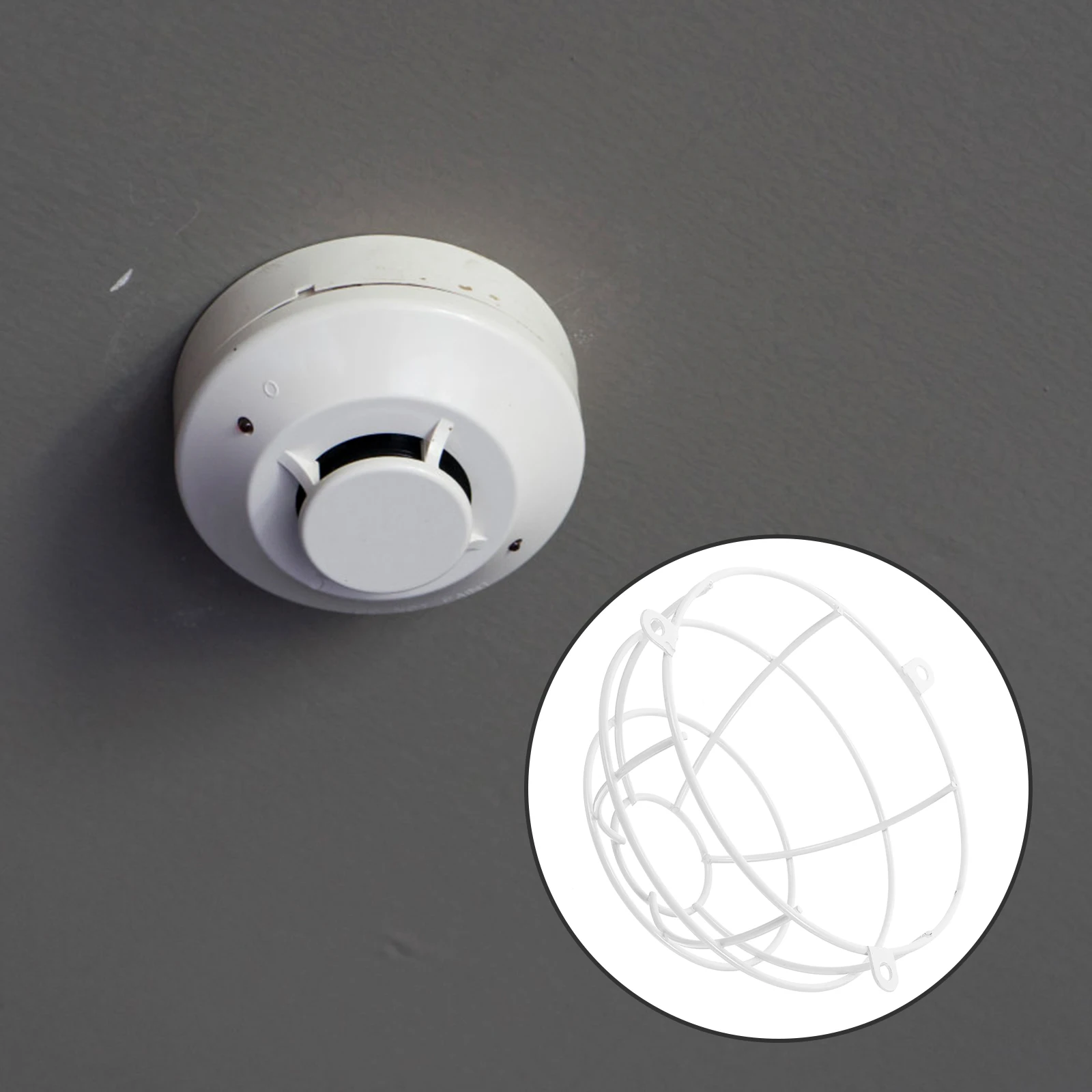 

Smoke Protective Metal Alarm Guard For Home Office Kitchen Shield Safe Cover Plate For Cooking