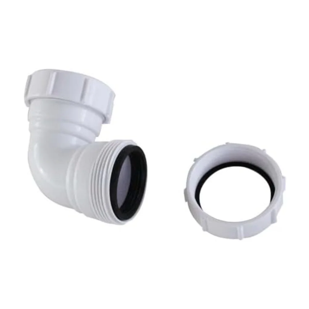 PVC Pipe Connector For Plumbing Shower Connector PVC Adapter PVC Material Right-angle Design Easy Installation