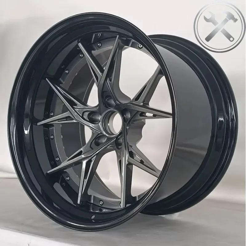 

18 19 20 Inch Deep Dish Two Piece Forged Alloy Rims 5x114.3 5x130 Passenger Car Modified Wheels