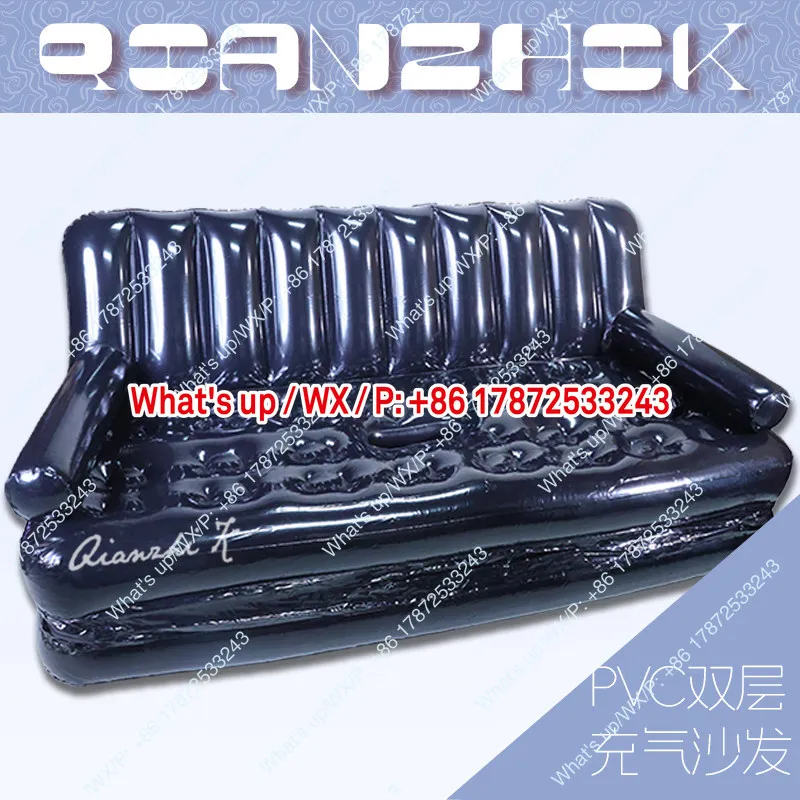 PVC double-layer inflatable sofa inflatable compression