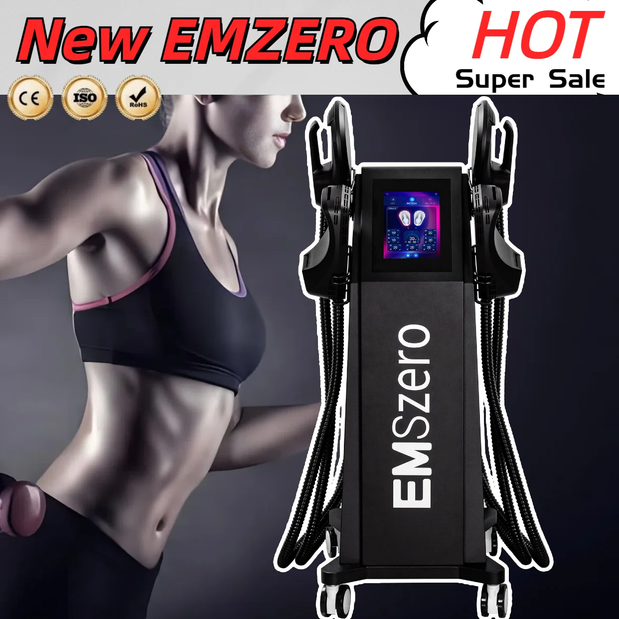Newest Portable RF Power 6500W Weight Loss Muscle Stimulating Fat Removal Body Sculpt Machine EMSzero