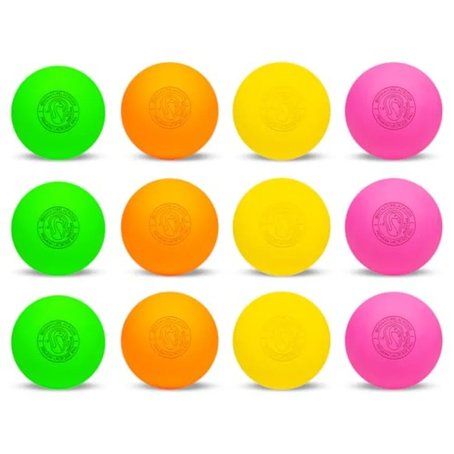 

Ball Set - Packs of 2 4 8 12 and 120 - No Chemical Smell Massage Balls Myofascial Release Tools Back Roller Muscle Knot Remover