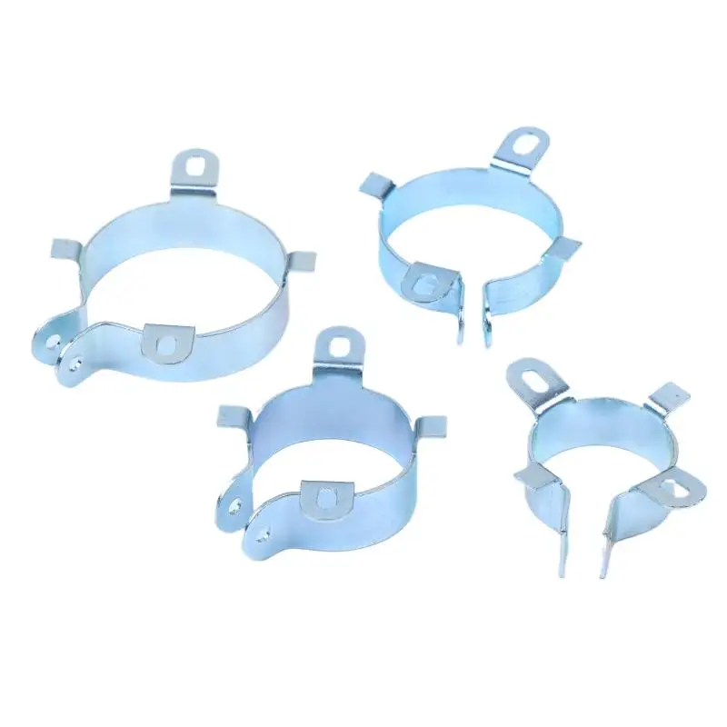 Capacitor Clamping Ring Clip Tin Plated 2 Feet Mounting Clamp Holder for Circuit Board Assembly