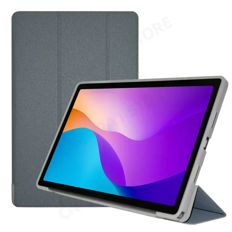 

Тонкий чехол из искусственной кожи для Teclast T40 Air T40HD 2023 Чехол Smart Sleep 10,4 дюйма, планшетный ПК, трехслойный стоячий чехол с мягкой задней крышкой из ТПУ