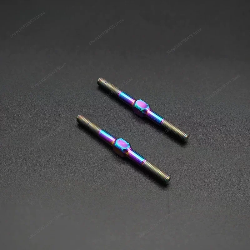 For Colorful Titanium Alloy Tie Rod Model Car Transmission Connecting Rod Double Screw M3 * 14 * 16 18 22~ 78