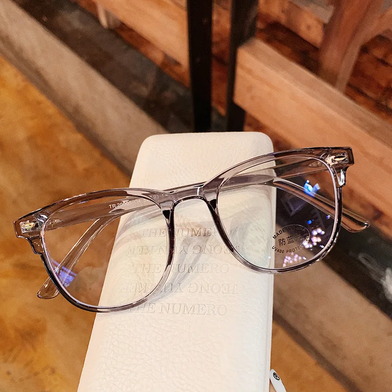 Transparente Anti-Blaulicht-Myopie-Brille für Damen und Herren, ultraleichte Brillen, übergroße Nahsichtbrille, Dioptrien -1,0 bis -6,0 – Detail 7