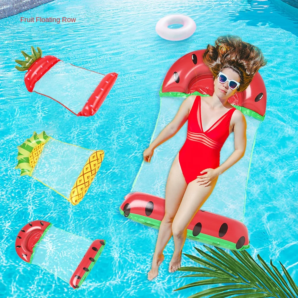 Hot Inflatable Floating Row PVC Water Hammock New Swimming Pool Inflatable Floating Bed New Water Sofa