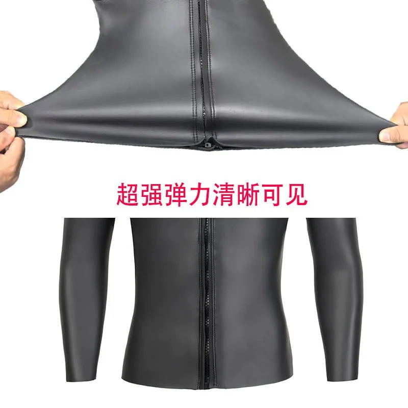 3MM bare skin wetsuit set, surf suit, viscose blind seam surfing jellyfish suit, diving trunks, free diving sun protection