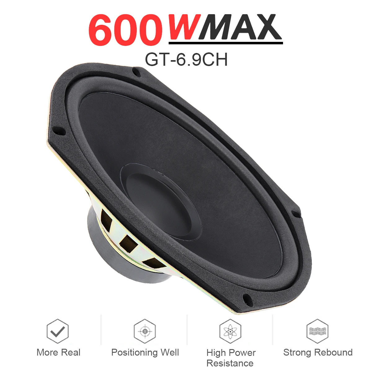 

1 Piece 6x9 Inch 600W Universal Car Coaxial Speakers Vehicle Door Auto Audio Music Stereo Full Range Frequency Hifi Speaker