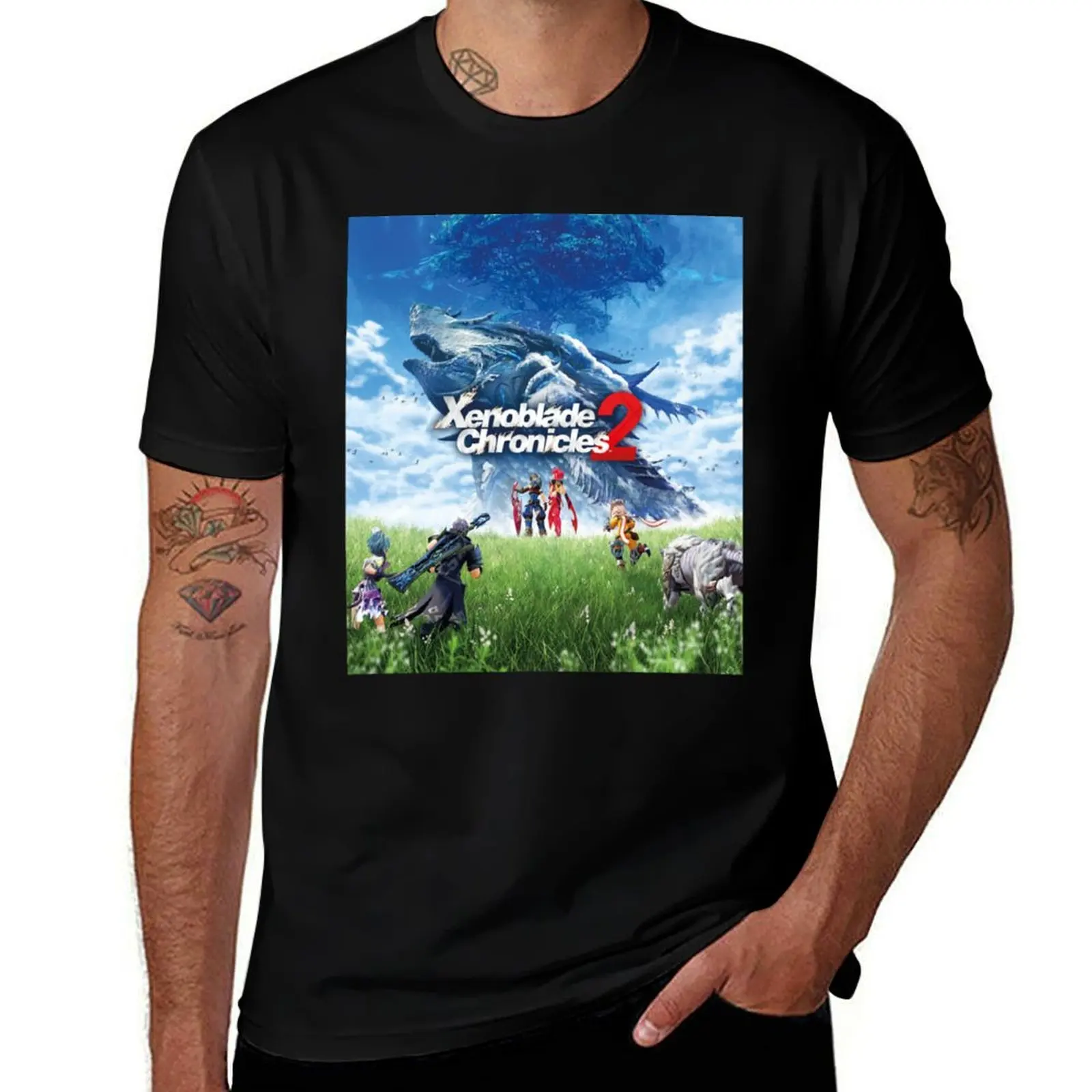 Футболка Xenoblade, забавные футболки, мужская футболка